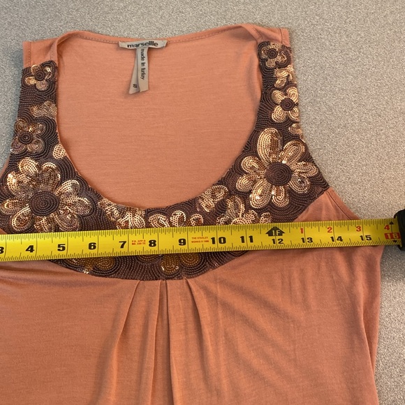 Marseille - Women’s tank top with sequins. Size S - Picture 3 of 7
